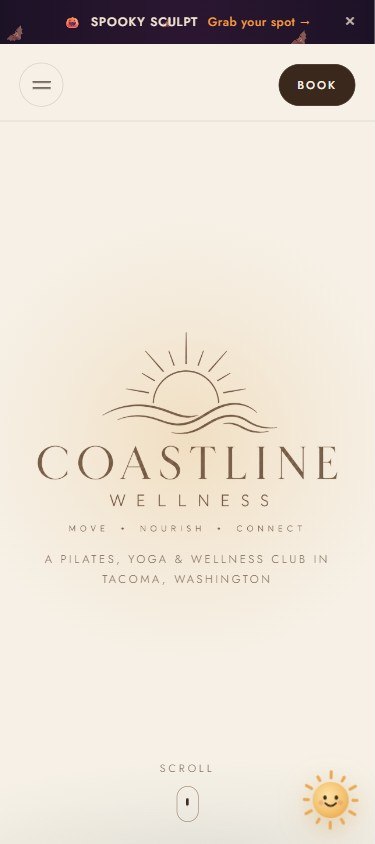 After: the Coastline Wellness website